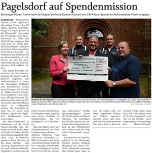 Pagelsdorf auf Spendenmission