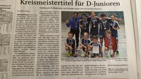 Kreismeistertitel D-Junioren