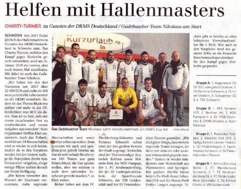 Team Nikolaus Hallenmasters 2019